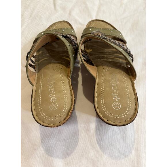 Patrizia by Spring Step Pitaya Size 38 US 7 Braided 2.5" Wedge Sandal Open Toe - Picture 3 of 16